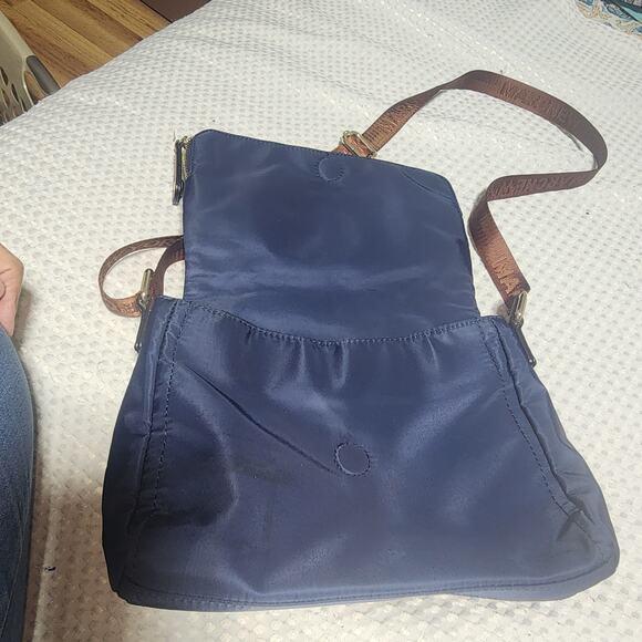 MARC NEW YORK EUC DARK BLUE FOLDOVER NYLON CROSSBODY BAG - Picture 3 of 7